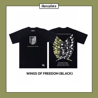 เสื้อการ์ตูน เสื้อลายอนิเมะ Wing Of Freedom เสื้อยืดผู้ชาย เสื้อยืดแขนสั้นสกรีนลาย Freesize | Street BAD