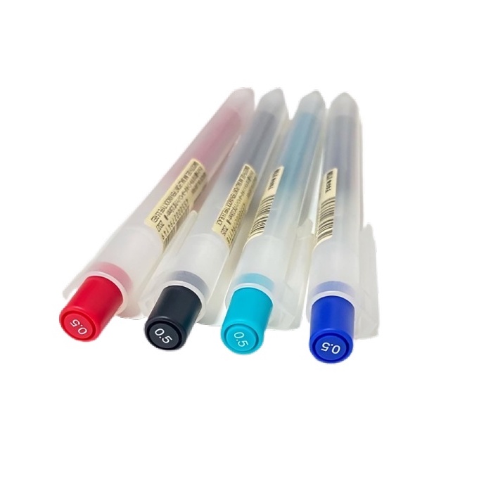 ปากกาMuji แบบกด ขนาด 0.5 mm. สีน้ำเงิน/แดง/ดำ/เขียว