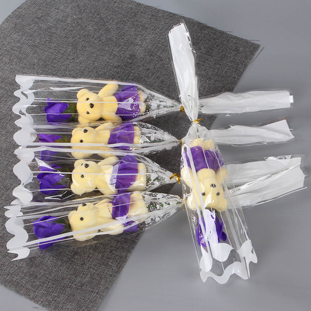 หมีกุหลาบช่อของขวัญวันเกิดวันครู 520 ตกแต่งของขวัญวันเกิด - รูปที่ 4