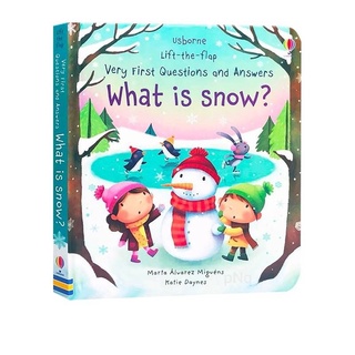 "Usborne Lift The Flap Very First Questions and Answers" ☃️"What is snow?"