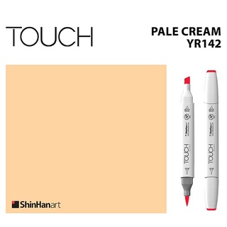 TOUCH TWIN BRUSH MARKER YR142 (PALE CREAM) / มาร์คเกอร์หัวพู่กัน-หัวตัดขนาดกลาง รหัส YR142 (PALE CREAM)