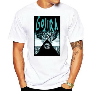 เสื้อยืดแขนสั้นลําลอง ผ้าฝ้าย พิมพ์ลาย GOJIRA MAGMA แฟชั่นใหม่S-5XL