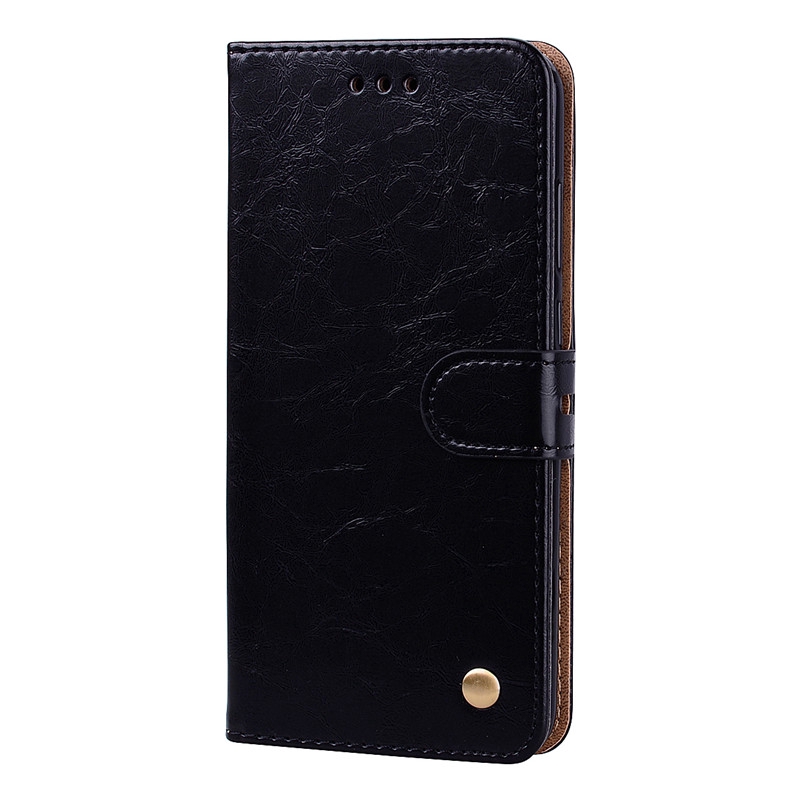 Custodia A Libro Con Portafoglio E Magnetica Per Huawei Y5 (2019) – Modelli AMN-LX1, LX2, LX3, LX9 – Cover Flip In Gel TPU E Ecopelle (Nero) - 4