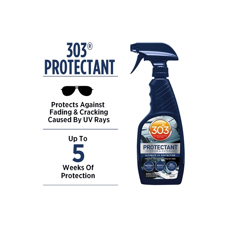 303 สเปรย์ยางไวนิลพลาสติกภายนอกภายใน UV PROTECTANT (473ml)