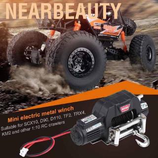 ★Ready Stock★ 1 : 10 Rc ตีนตะขาบโลหะไฟฟ้า Winch สําหรับ Scx D 90 110 Tf 2 Trx 4 km