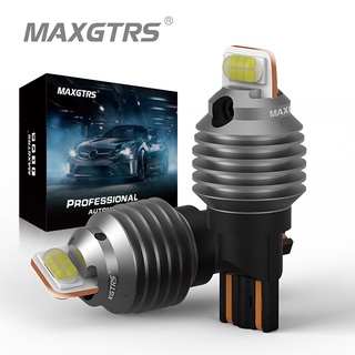 Maxgtrs หลอดไฟถอยหลังรถยนต์ LED 2000LM T15 Canbus W16W ไม่มีข้อผิดพลาด 3570S 912 921 6000K สีแดง สีเหลือง 2 ชิ้น