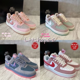 🌸รองเท้าผ้าใบ N Air Force 1 ‘07(valentines days) สีน่ารักมากๆ มีกลอ่งใบ