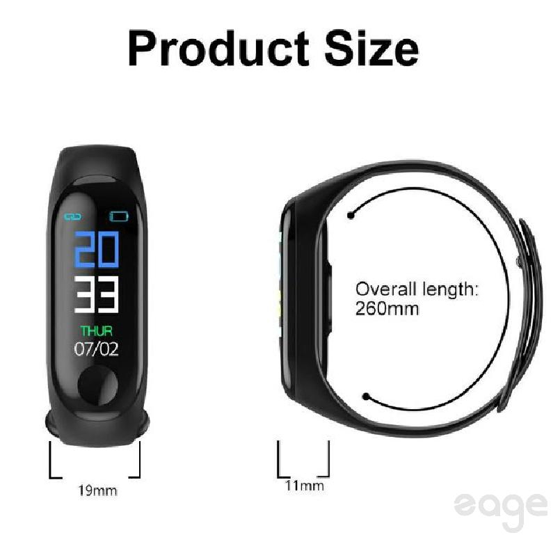 Zage M3 วงสมาร์ท อัตราการเต้นหัวใจความดันโลหิตใหม่ Smartwatch - zage.th ...
