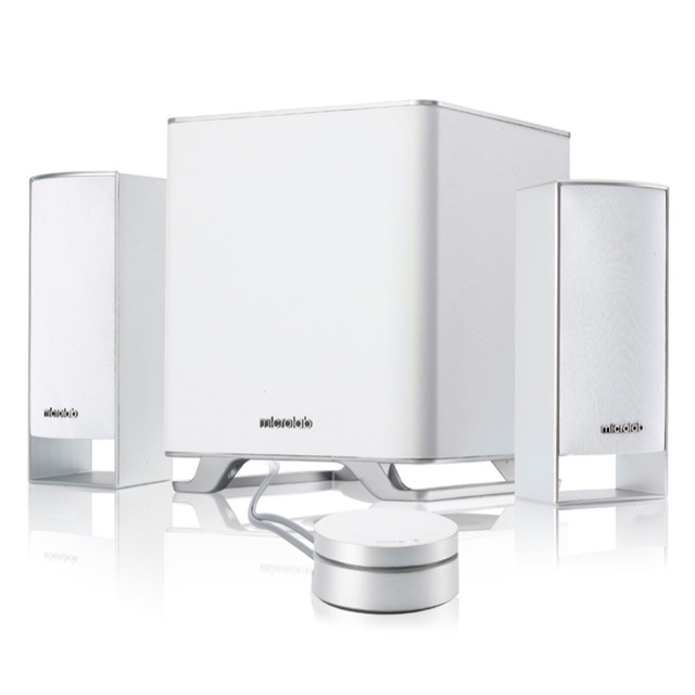 Microlab ลำโพง รุ่น M600BT ระบบลำโพง 2.1 แชนแนลที่มีฟังก์ชั่นบลูทูธ (สีขาว)