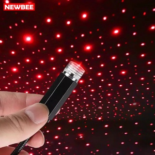 พอร์ต USB โคมไฟโปรเจคเตอร์สีแดง โคมไฟ Led โปรเจคเตอร์ น้ําหนักเบาสําหรับติดรถยนต์ Usb สําหรับติดรถยนต์