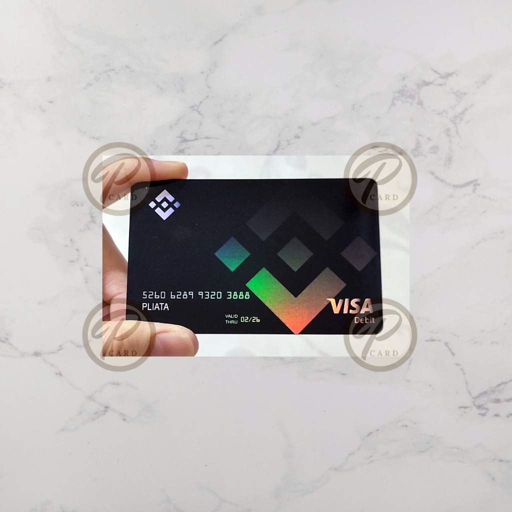 Binance Skin Card HOLOGRAM SERIES - Card Cover Skin Sticker - PLIATA ATM Card Sticker, E-Money, E-To