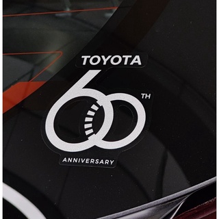 พร้อมส่ง!!🚗 (ของแท้) สติ๊กเกอร์ โตโยต้า ครบรอบ 60 ปี 60TH โลโก้ TOYOTA 60ปี ของแท้ แน่นอน100% เบิกศูนย์ TOYOTA