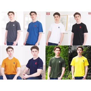 🦅 เสื้อยืดสีพื้น งานป้าย🔖CC-OO  Cotton 100% ( SML )