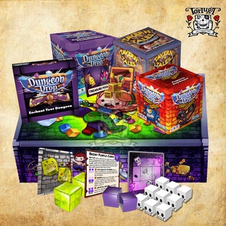 Dungeon Drop:Dropped Too Deep and Tavern Tales Kickstarter Boardgame บอร์ดเกมส์ สร้างดันเจี้ยน สร้างฮีโร่ เล่นคนเดียวได้