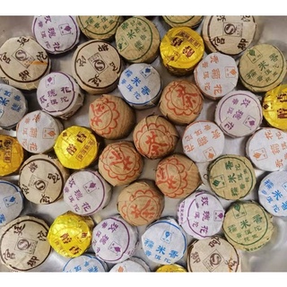 สดใหม่👍🏻ชาพู่เอ๋อชาสุก 7รสชาติ รสมิตร（普洱茶粒7样）100g มีกลิ่นเก็กฮวย กลิ่นกุหลาบ กลิ่มข้าวหอม กลิ่มธรรมชาติ 100กรัม ประมาณ