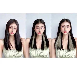 วิกผมกิ๊ฟสี💥 แฮร์พีช กิ๊บ 1 ตัว สวยปัง แบบ LISA Black Pink (พร้อมส่ง) วิกผมไฮไลท์ ผมเปีย ส่งในไทย