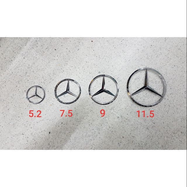 MERSEDES BENZ LOGO 3D โลโก้ เบนซ์
