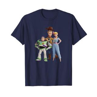 เสื้อยืดพิมพ์ลาย Disney Pixar Toy Story 4 Woody Buzz BoQ1S