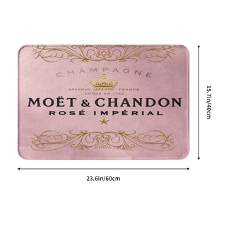 Moet &amp; Chandon พรมเช็ดเท้า กันลื่น ดูดซับน้ํา แห้งเร็ว สําหรับห้องน้ํา ห้องครัว ทางเข้า