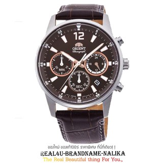 แท้💯% นาฬิกาข้อมือ Orient Sport Quartz สายหนัง รุ่น RA-KV0006Y