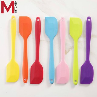 M KITCHEN 789สี ไม้พายซิลิโคน (คละสี) ไม้พาย ทัพพีซิลิโคน แ อุปกรณ์ทำอาหาร แปรงซิลิโคน แปรงทาน้ำมันซิลิโคน  (C3)