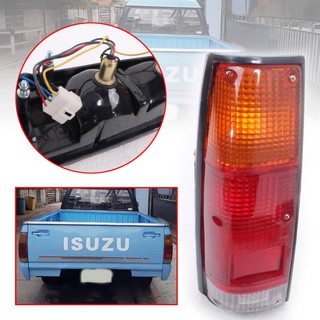 ไฟท้าย ขอบดำ อีซูซุ ISUZU KBZ KB 21 26 LUV 1984 - 1988 ซ้าย 1 ดวง