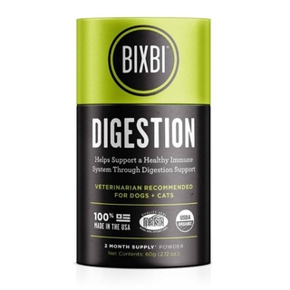 BIXBI Digestion (สุนัข-แมว) ออร์แกนิก 100% ปรับสมดุลลำไส้ บำรุงกระเพาะ เสริมขับถ่ายเป็นปกติ (ผลิตอเมริกา)