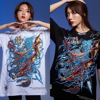 เสื้อยืดRICHTORY X NREZ ( special collection ) Futuristic dragon robot