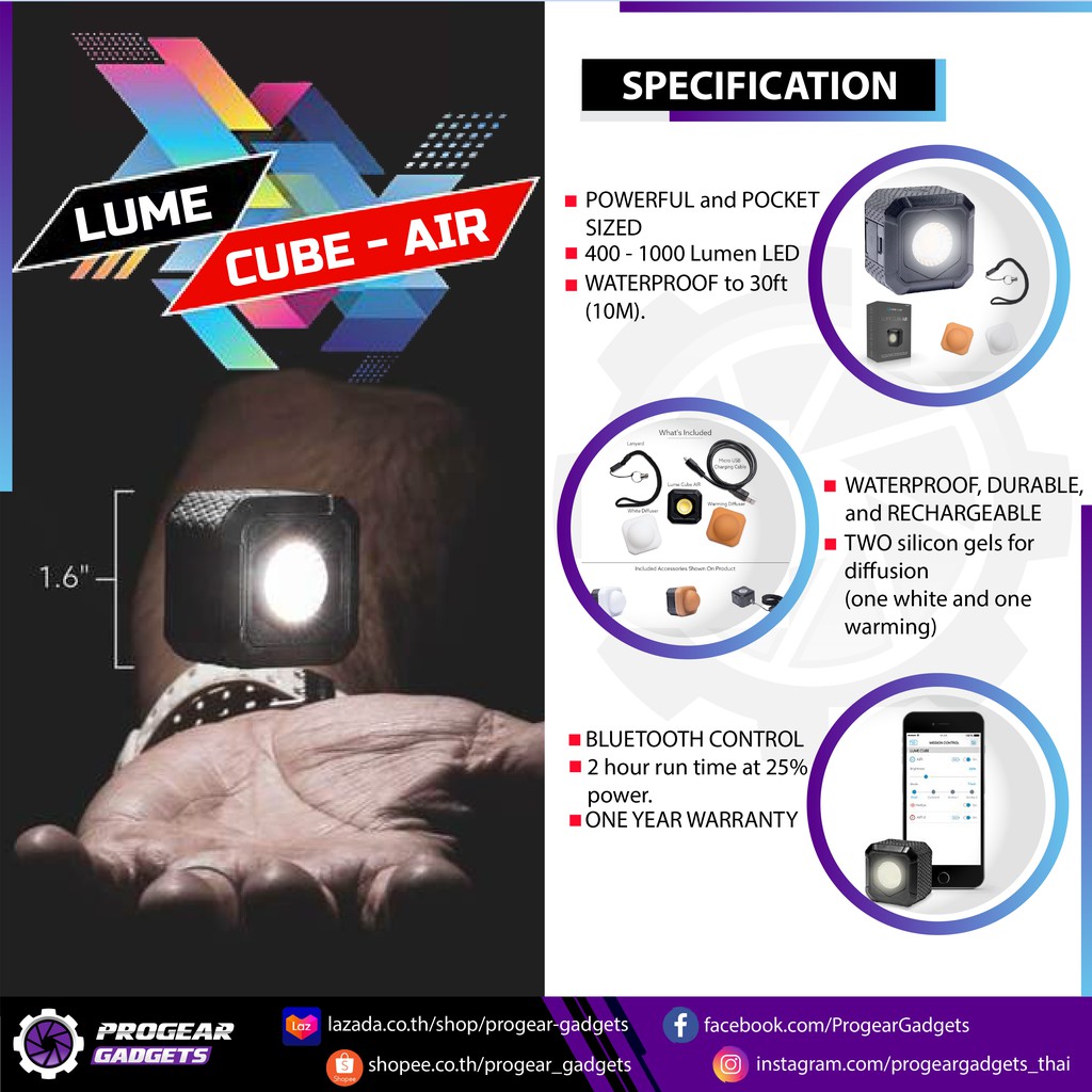 Lume Cube AIR LED Light for Photo, Video, and Content Creation ...