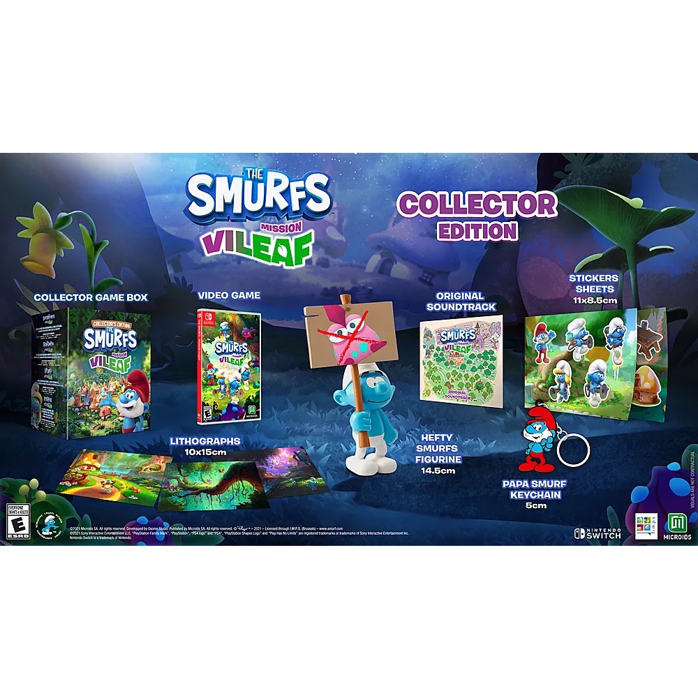 (ของแท้ 100% มือ1) THE SMURFS: MISSION VILEAF [COLLECTOR'S EDITION] Nintendo Switch game เกมนินเทนโด