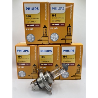 หลอดไฟ PHILIPS H4 60/55W 12V Premium vision +30%