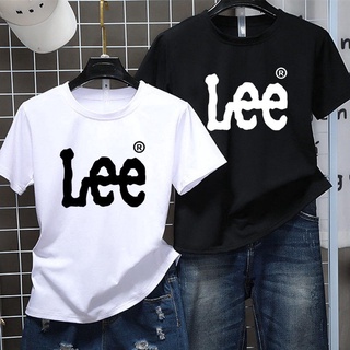 Lee เสื้อยืดคอกลม ใส่ได้ทั้งผู้ชาย-ผู้หญิง เสื้อยืดลายแฟชั่น มีให้เลือก 2 สี ดำ-ขาว พร้อมส่ง