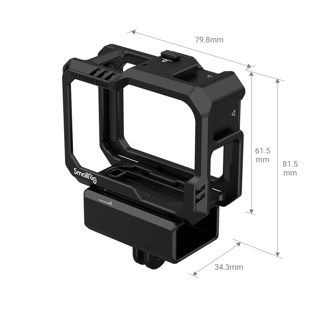 Cage GoPro HERO 12 / 11 / 10 / 9 Black แบบพลาสติก📌ส่งจากไทย📦 SmallRig 3083 เคส พร้อม Adaptor Mixer Gopro11 Gopro12
