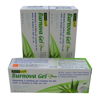 Burnova Gel Plus 25 G **ถูกที่สุด** เบอร์โนว่า เจล พลัส 25 กรัม *1หลอด