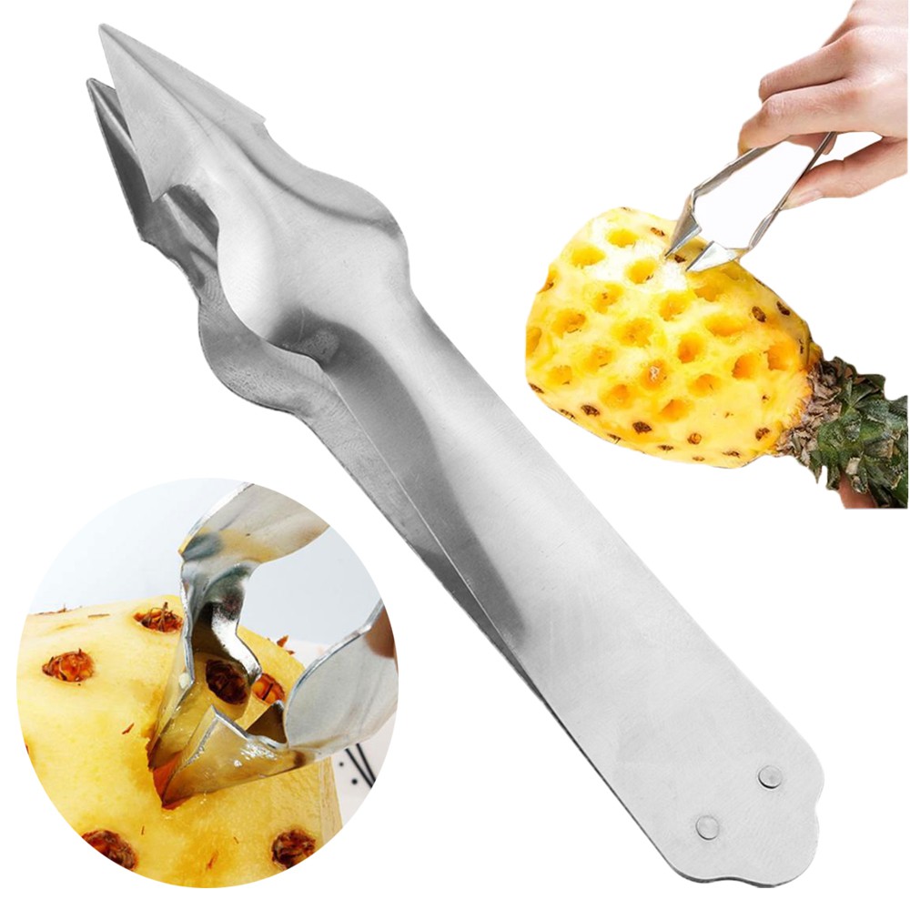 Saveliving Stainless Steel Pineapple Peeler Remover Tweezer