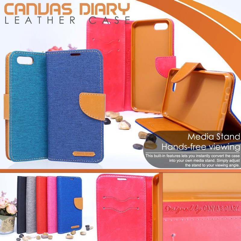 OPPO A91/RENO 3/OPPO A71/OPPO A1K FLIP COVER/CASE CANVAS WALLET OPEN CLOSE