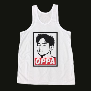 เสื้อกล้าม ผ้าตาข่าย เสื้อกล้ามรู เสื้อสกรีนลาย เสื้อแฟชั่น เสื้อแขนกุด เสื้อกล้ามกีฬา เสื้อฮิปฮอป OPPA Kim Soo Hyun