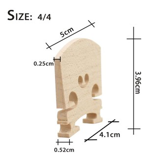 สะพานไวโอลิน 4/4 3/4 1/2 1/4 อุปกรณ์เสริมสำหรับไวโอลิน