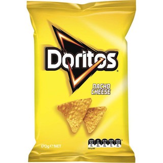 Doritos Nacho Cheese Corn Chips 170g. โดริโทสนาโชชีสข้าวโพดอบกรอบ 170 กรัม สินค้าจาก USA