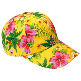 Hawaiian Style USA Baseball Cap Hawaiian Beach Cap Flower Design Cap
