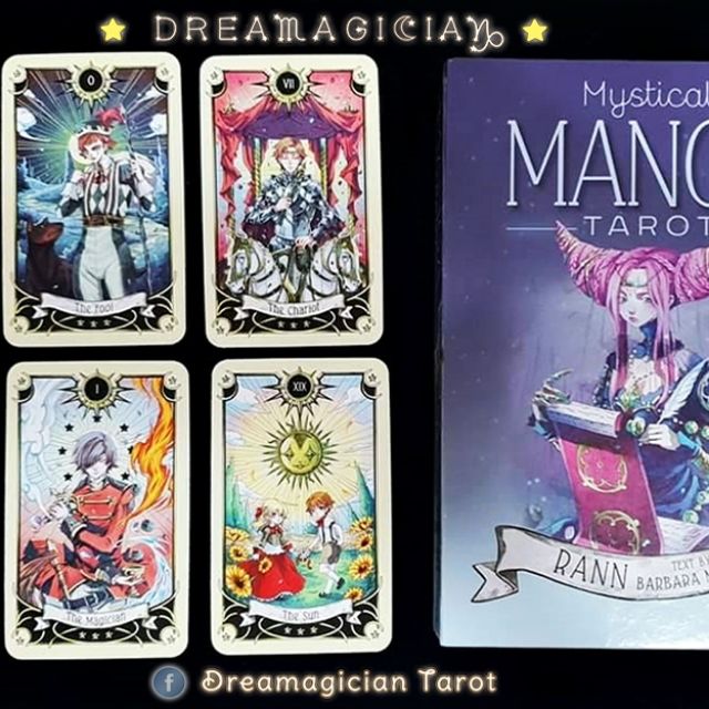 ไพ่ยิปซีลายการ์ตูนญี่ปุ่น Mystical Manga Tarot/ไพ่ยิปซีแท้/ไพ่ยิปซีแท้ลดราคา/ไพ่ยิปซีมังงะ/ไพ่ทาโร่ต