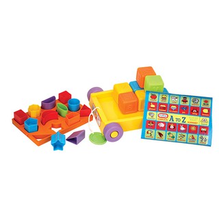 Funtime ชุดรวมรูปทรง + บล็อค ABC Shape Sorter Brick Truck ของเล่นเสริมพัฒนาการ