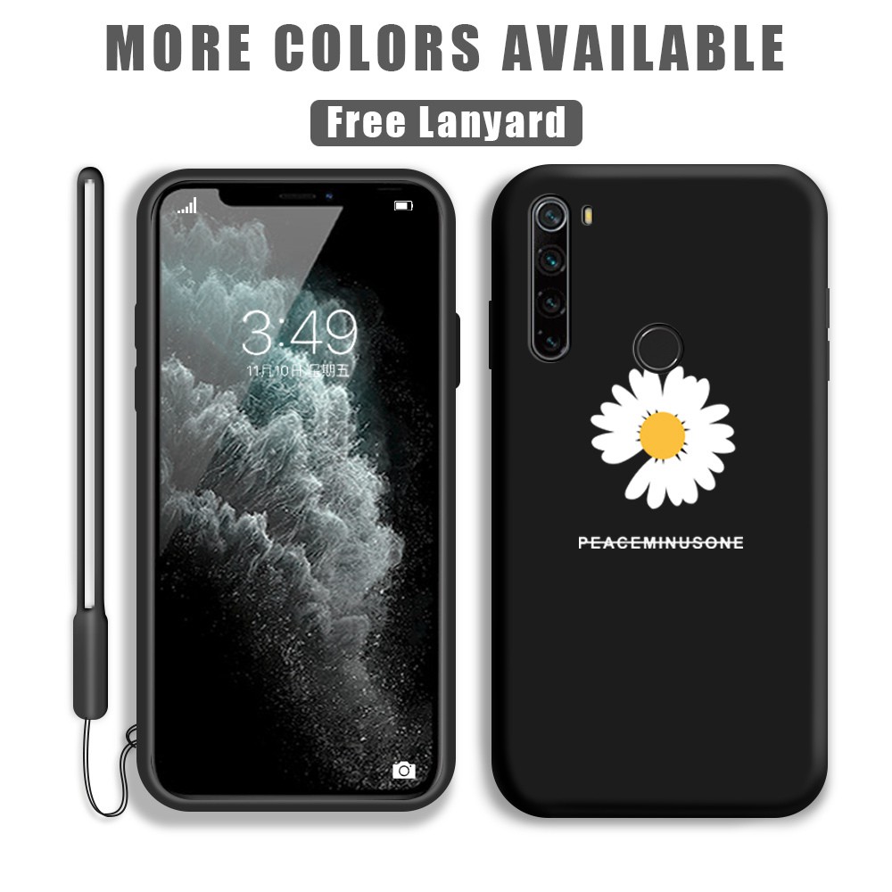 Xiaomi Redmi Note 10 10s 6 Pro 8t Xiomi Redme Not Liquid Silicone สำหรับ Ins Flower Soft Phone 5500