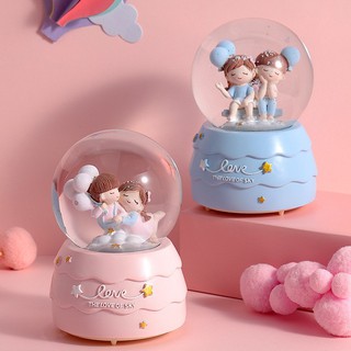 3⃣7⃣_🆈🆈 Cute Crystal Ball ลูกแก้วหิมะใหญ่ ขนาด80 มีไฟ มีเพลง ลูกแก้วขนาดใหญ่ ตั้งโต๊ะ ลูกแก้ว ตกแต่ง ของขวัญวันเกิด