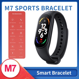 M7 Smart Watch อัตราการเต้นของหัวใจความดันโลหิตตัวติดตามกีฬากันน้ำกีฬากันน้ำ