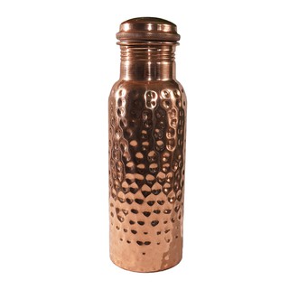 NATURAL EFE | HAMMERED COPPER WATER BOTTLE | ขวดน้ำทองแดง แบบตอก