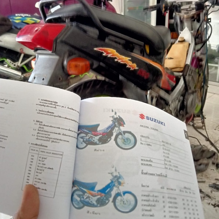 แคตตาล็อกส่วนคัดลอก Suzuki Akira 120, Stinger 120 RU120, RU120-S/RU/120M-S, RU 120S-S, RU 120V/RU120