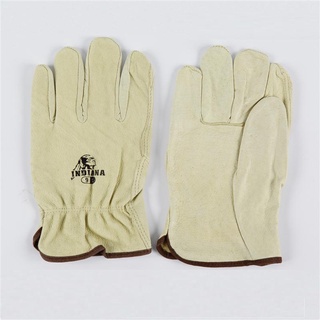 ถุงมือหนังผิว P1655TL L สีเทา อินเดียน่า ถุงมือยาง Leather Gloves P1655TL L Gray Indiana