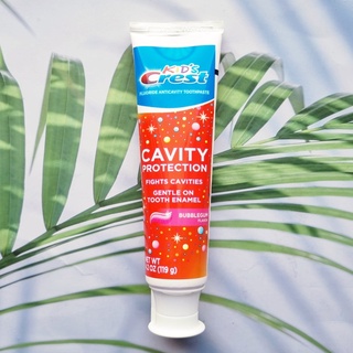 เครสต์ ยาสีฟัน สำหรับเด็ก รสหมากฝรั่ง Kids Cavity Protection Toothpaste, Bubblegum Flavor 119g (Crest®)