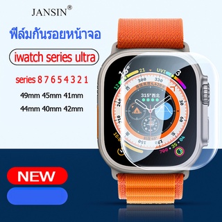 jansin ฟิล์ม iwatch series ultra 49มม ฟิล์มกันรอยหน้าจอ สำหรับ iwatch series ultra 8 7 49มม 41มม 45มม นาฬิกาอัจฉริยะ